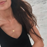 Natalie Borton Designs x THATCH 14k Fine Full Circle Coin Necklace with Diamond