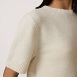 Row Sweater Tee - Ivory