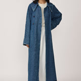 Marin Trench Coat - Washed Denim