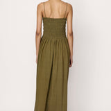 Strappy Bodice Dress - Olive Branch