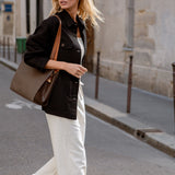 Maddox Woven Silk Chore Coat