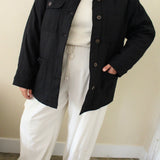 Maddox Woven Silk Chore Coat