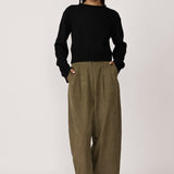 Boyfriend Pant - Olive Corduroy