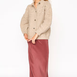 Cusco Shell Cardigan in Graham Cracker