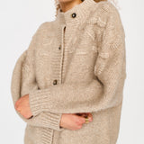 Cusco Shell Cardigan in Graham Cracker