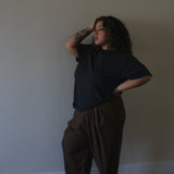 Lena Silk Canvas Pant