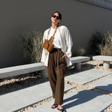 Lena Silk Canvas Pant