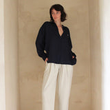 Lena Silk Canvas Pant