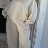 Margot Rippled Cotton Cropped Sweatshirt