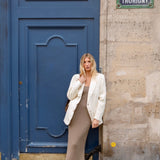 Skyler Woven Silk Blazer