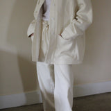 Maddox Woven Silk Chore Coat
