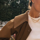14k Fine Textured Colette Hoops