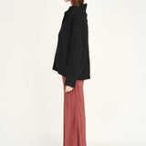 Cusco Croissant Cardigan in Black