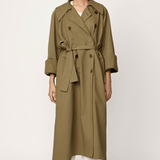 Marin Trench Coat - Olive Branch