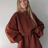 Chloe Rippled Cotton Short