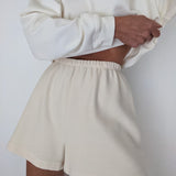 Chloe Rippled Cotton Short