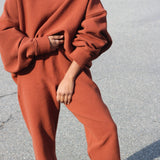 Margot Rippled Cotton Cropped Sweatshirt