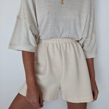 Chloe Rippled Cotton Short