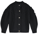Cusco Croissant Cardigan in Black