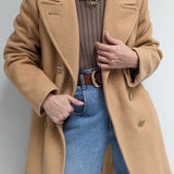 Vintage Heavy Camel Wool Coat