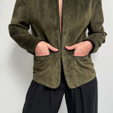 Lovely Vintage Olive Suede Jacket