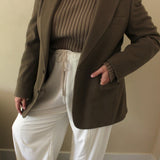 Vintage Moss Wool Blazer