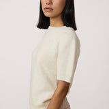 Row Sweater Tee - Ivory