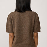 Row Sweater Tee - Nutty Brown