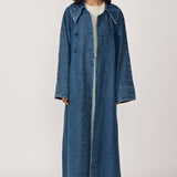 Marin Trench Coat - Washed Denim