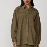 Classic Mini Skirt - Olive Corduroy