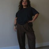 Lena Silk Canvas Pant