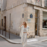 Skyler Woven Silk Blazer