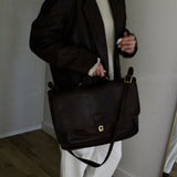Vintage Coach Chestnut Leather Briefcase