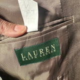 90s Lauren by Ralph Lauren brown wool blazer