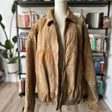 90s Italian Stone designs suede patchwork jacket