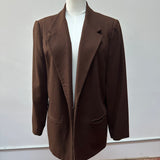 90s Sag Harbor Brown wool blazer. Made in Mexico