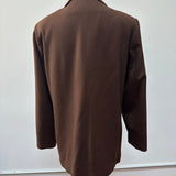 90s Sag Harbor Brown wool blazer. Made in Mexico