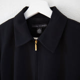 Vintage Black Zip Up Minimalist Jacket