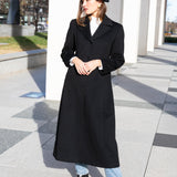 Vintage 90s Calvin Klein Black Merino Wool Coat