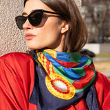 Vintage 1980s Celine Silk Scarf