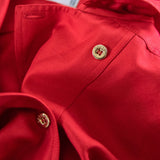 Vintage 1980s Celine Red Silk Shirt