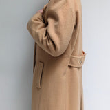 Vintage Heavy Camel Wool Coat