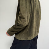 Lovely Vintage Olive Suede Jacket
