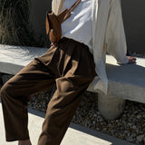 Lena Silk Canvas Pant