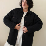 Maddox Woven Silk Chore Coat