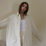 Maddox Woven Silk Chore Coat