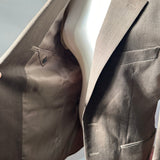 90s Lauren by Ralph Lauren brown wool blazer