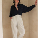 Lena Silk Canvas Pant
