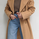 Vintage Heavy Camel Wool Coat