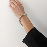 Vintage Italian Sterling Silver San Marco Link Bracelet